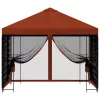  Kerti pavilon oldalfalakkal 3 x 3 m Terrakotta