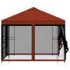  Kerti pavilon oldalfalakkal 3 x 3 m Terrakotta