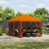  Kerti pavilon oldalfalakkal 3 x 3 m Narancssárga