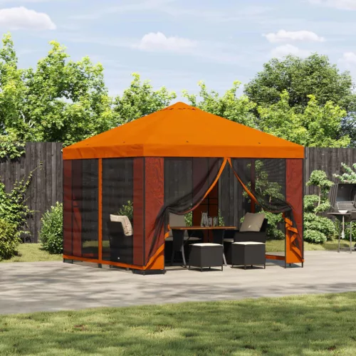  Kerti pavilon oldalfalakkal 3 x 3 m Narancssárga