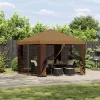  Pavilon 3 x 3 m Bézs Poliészter és acél 190