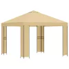  Pavilon 3 x 3 m Krémszínű Poliészter és acél 190