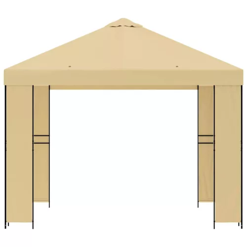  Pavilon 3 x 3 m Krémszínű Poliészter és acél 190