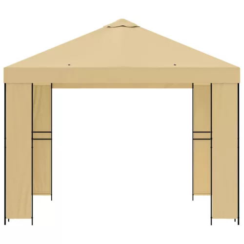  Pavilon 3 x 3 m Krémszínű Poliészter és acél 190