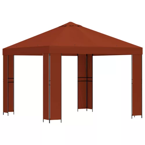  Pavilon 3 x 3 m Terrakotta Poliészter és acél 190