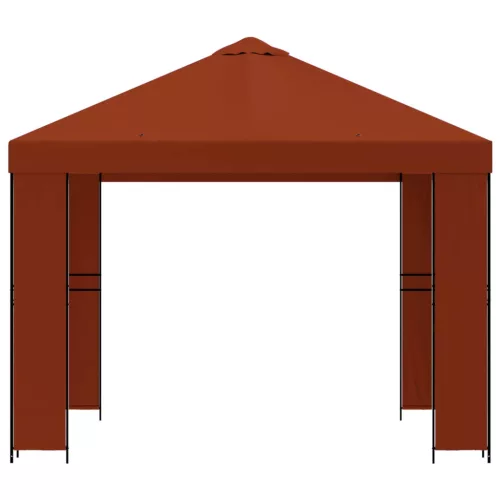  Pavilon 3 x 3 m Terrakotta Poliészter és acél 190