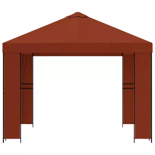  Pavilon 3 x 3 m Terrakotta Poliészter és acél 190