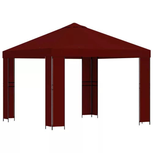  Pavilon 3 x 3 m Burgundi Poliészter és acél 190