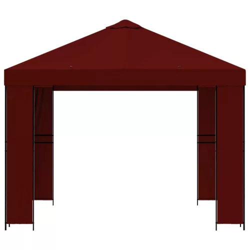  Pavilon 3 x 3 m Burgundi Poliészter és acél 190