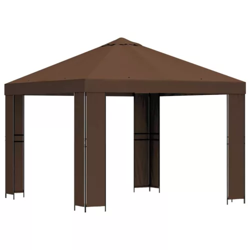  Pavilon 3 x 3 m Barna Poliészter és acél 190