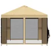  Kerti pavilon oldalfalakkal 3 x 3 m Krémszínű