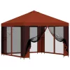  Kerti pavilon oldalfalakkal 3 x 3 m Terrakotta