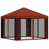  Kerti pavilon oldalfalakkal 3 x 3 m Terrakotta