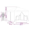  Kerti pavilon oldalfalakkal 3 x 3 m Terrakotta