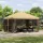  Pavilon 4 × 3 m Krémszínű Poliészter és acél 190