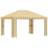  Pavilon 4 × 3 m Krémszínű Poliészter és acél 190