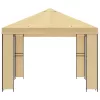  Pavilon 4 × 3 m Krémszínű Poliészter és acél 190