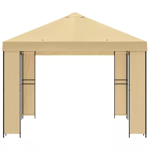 Pavilon 4 × 3 m Krémszínű Poliészter és acél 190