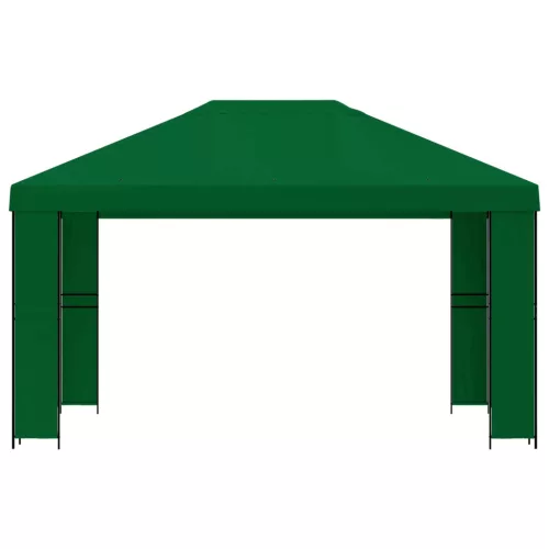  Pavilon 4 × 3 m Zöld Poliészter és acél 190