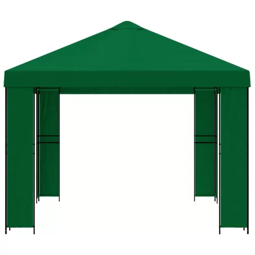  Pavilon 4 × 3 m Zöld Poliészter és acél 190