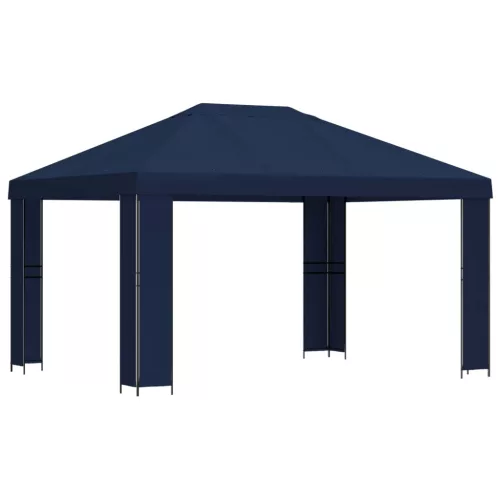  Pavilon 4 × 3 m Kék Poliészter és acél 190