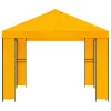  Pavilon 4 × 3 m Sárga Poliészter és acél 190