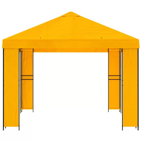  Pavilon 4 × 3 m Sárga Poliészter és acél 190