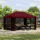  Pavilon 4 × 3 m Burgundi Poliészter és acél 190