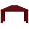  Pavilon 4 × 3 m Burgundi Poliészter és acél 190