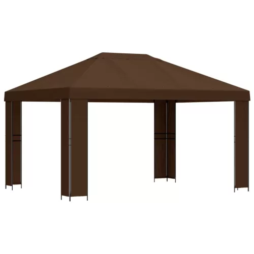  Pavilon 4 × 3 m Barna Poliészter és acél 190
