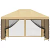  Kerti pavilon oldalfalakkal 4 × 3 m Krémszínű
