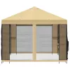 Kerti pavilon oldalfalakkal 4 × 3 m Krémszínű