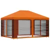  Kerti pavilon oldalfalakkal 4 × 3 m Narancssárga