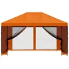  Kerti pavilon oldalfalakkal 4 × 3 m Narancssárga