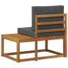  Kültéri végleges kanapé Természetes és antracit 91 x 63 x 73 cm