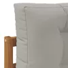 Kültéri középső kanapé Tömör Akácfa Természetes