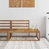  Kültéri végkanapé Természetes 115 x 83 x 73 cm Tömör Akácfa