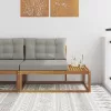  Kültéri végkanapé Természetes 115 x 83 x 73 cm Tömör Akácfa