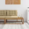  Kültéri végkanapé Természetes 115 x 83 x 73 cm Tömör Akácfa