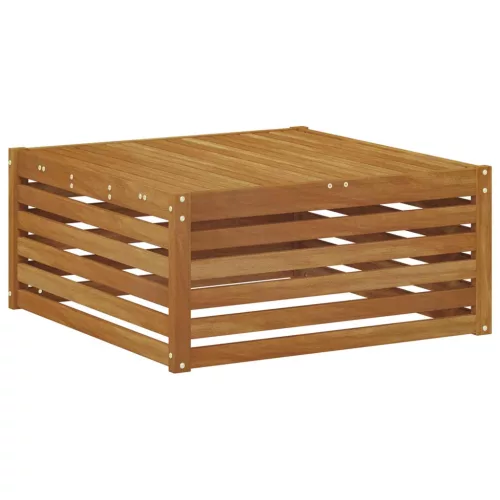  Kültéri Asztal Tömör Akácfa Természetes 79 x 79 x 37 cm