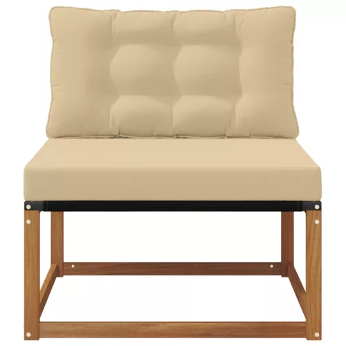  Sarokkanapé egységek Természetes 79 x 83 x 73 cm Tömör Akácfa