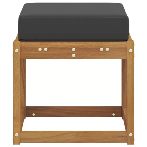  Székpad Természetes és antracit 43 x 43 x 37 cm Tömör Akácfa