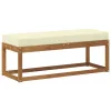  Kültéri Padtartó Természetes és krémszínű 115 x 43 x 45 cm