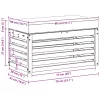  Kültéri Szék Pad Természetes 80 x 43 x 37 cm Tömör Akácfa