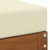  Kültéri Szék Pad Természetes 115 x 43 x 37 cm Tömör Akácfa