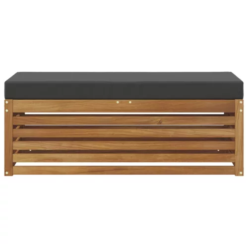  Székpad Természetes és antracit 115 x 43 x 37 cm Tömör Akácfa