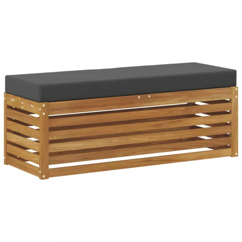  Székpad Természetes és antracit 115 x 43 x 37 cm Tömör Akácfa