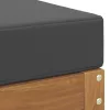  Székpad Természetes és antracit 115 x 43 x 37 cm Tömör Akácfa