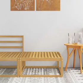  Kültéri lábtartó Tömör Akácfa Fehér 79 x 79 x 37 cm