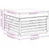  Kültéri lábtartó Tömör Akácfa Fehér